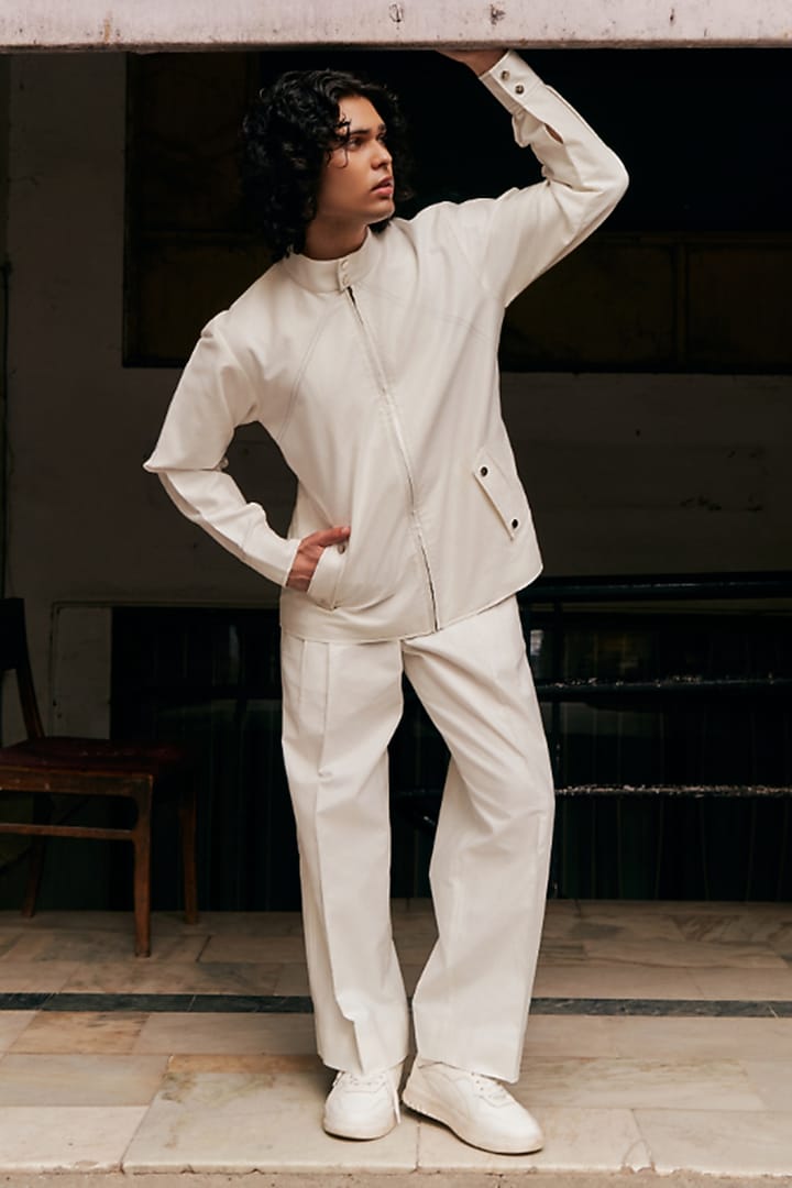 White Linen Blend Co-Ord Set by Not So Couture at Pernia's Pop Up Shop