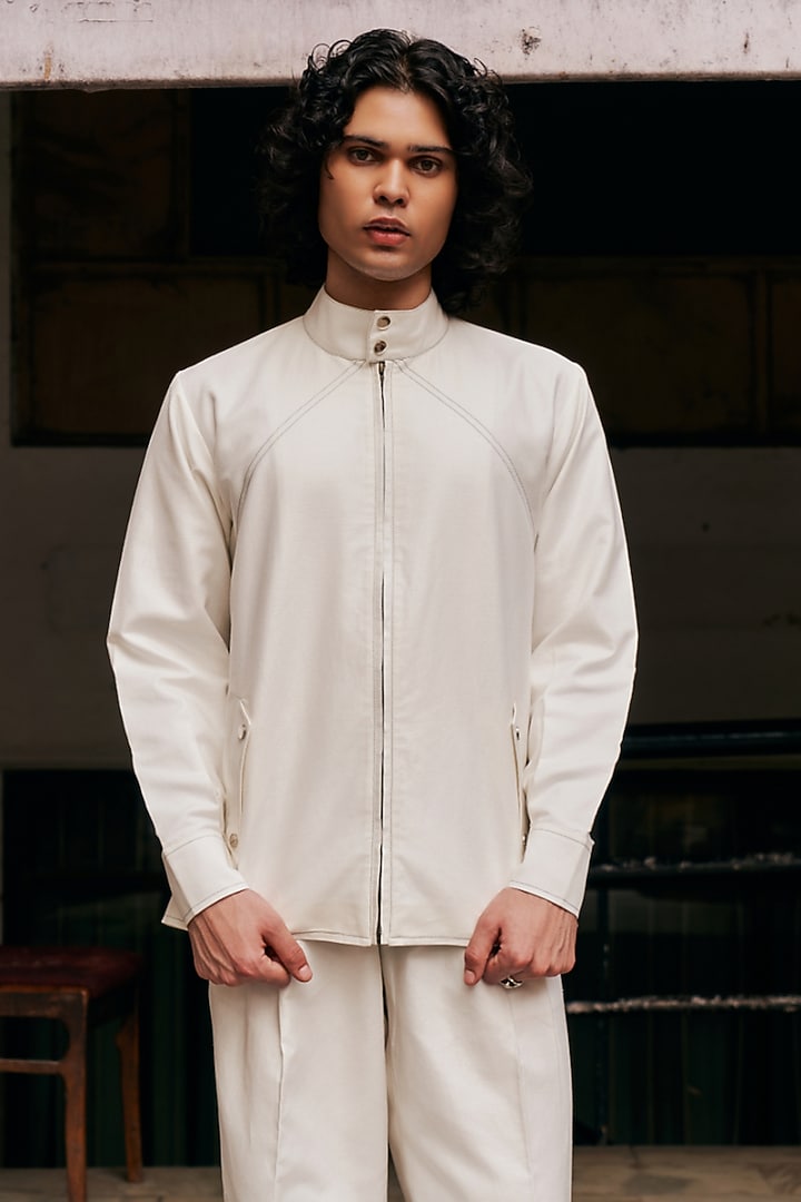 White Linen Blend Co-Ord Set by Not So Couture at Pernia's Pop Up Shop
