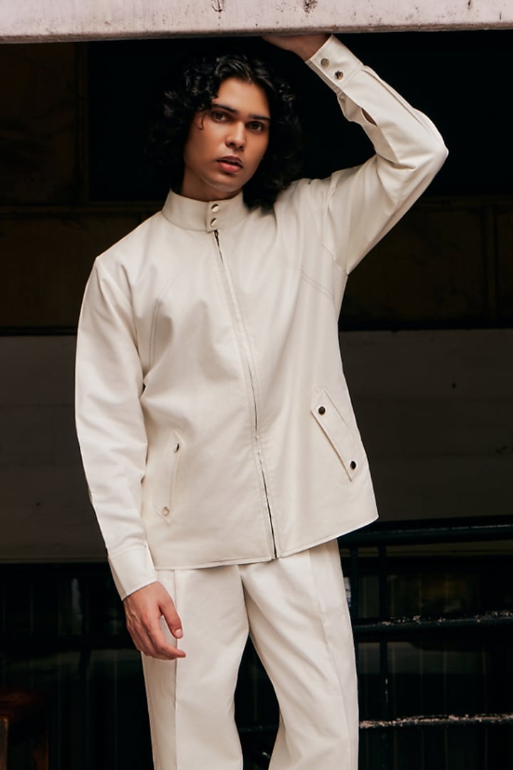 White Linen Blend Co-Ord Set by Not So Couture at Pernia's Pop Up Shop