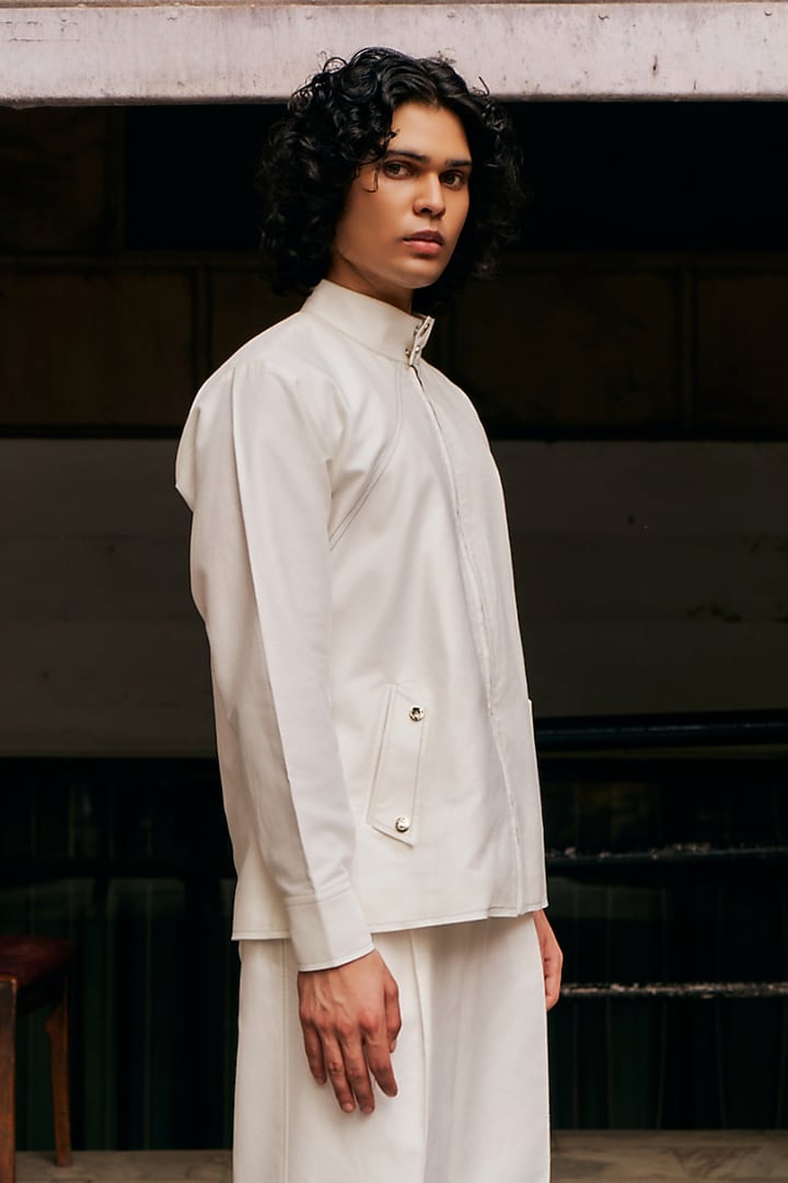 White Linen Blend Co-Ord Set by Not So Couture at Pernia's Pop Up Shop
