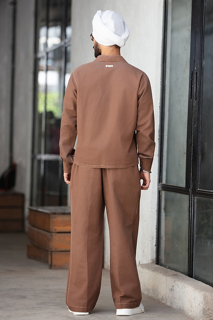 Brown Linen Co-Ord Set by Not So Couture at Pernia's Pop Up Shop
