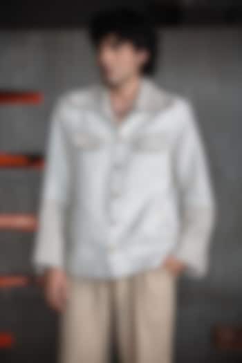 Off-White Handloom Jacket by Not So Couture at Pernia's Pop Up Shop