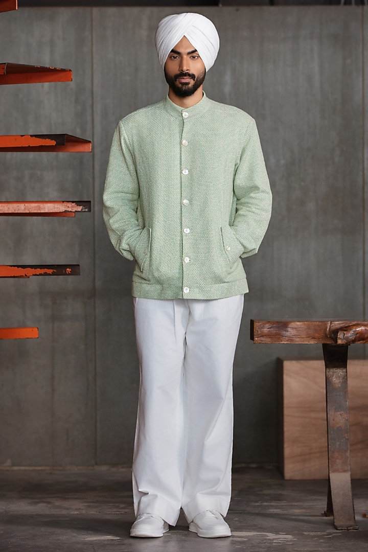 Off-White Linen Blend Pant Set by Not So Couture at Pernia's Pop Up Shop