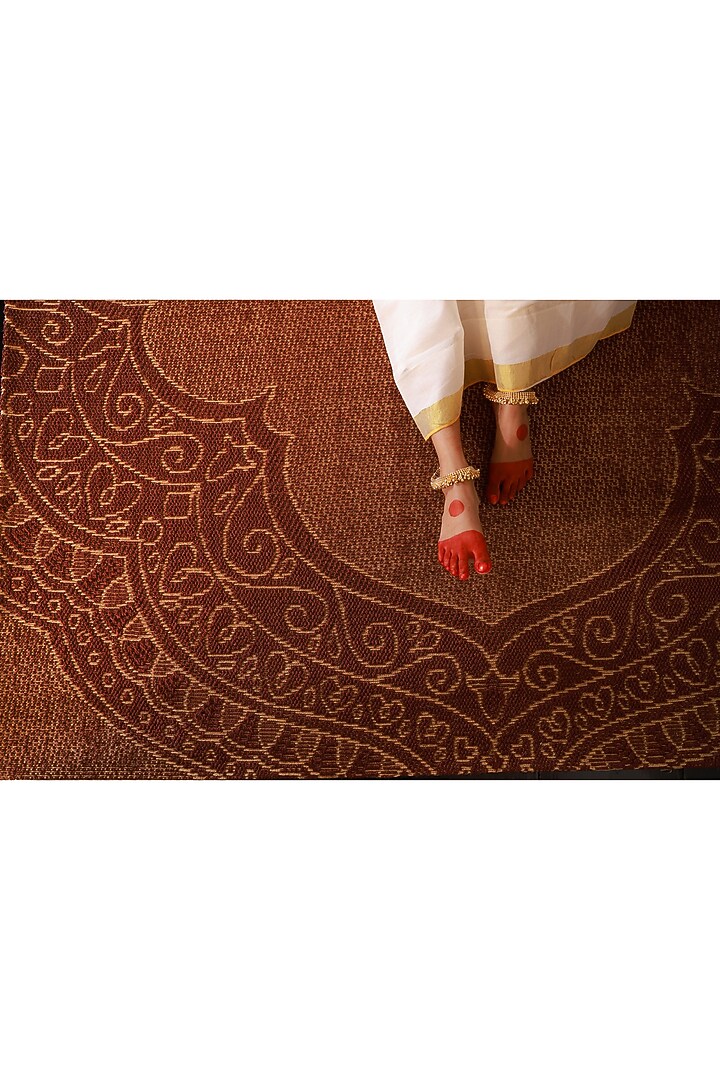 Deep Maroon Sisal Handmade Rug by Neytt Homes at Pernia's Pop Up Shop