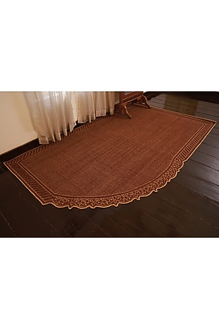 Deep Maroon Sisal Handmade Rug by Neytt Homes