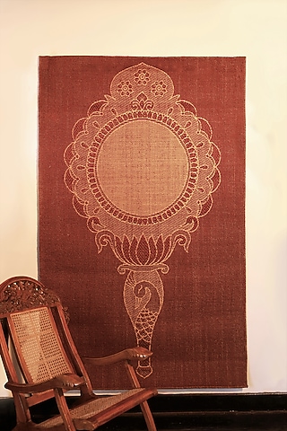 Deep Maroon Sisal Handmade Rug by Neytt Homes