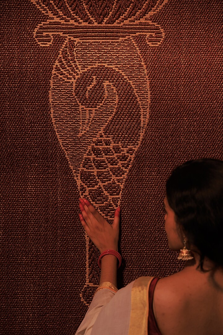 Deep Maroon Sisal Handmade Rug by Neytt Homes at Pernia's Pop Up Shop