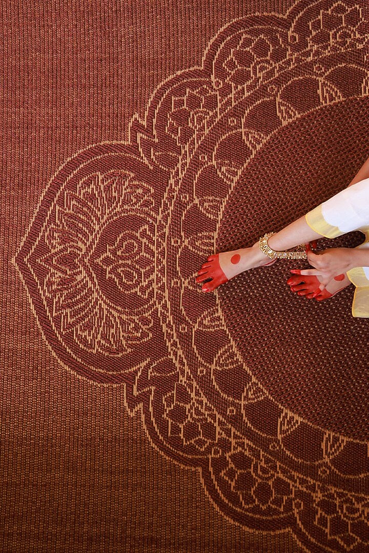Deep Maroon Sisal Handmade Rug by Neytt Homes at Pernia's Pop Up Shop