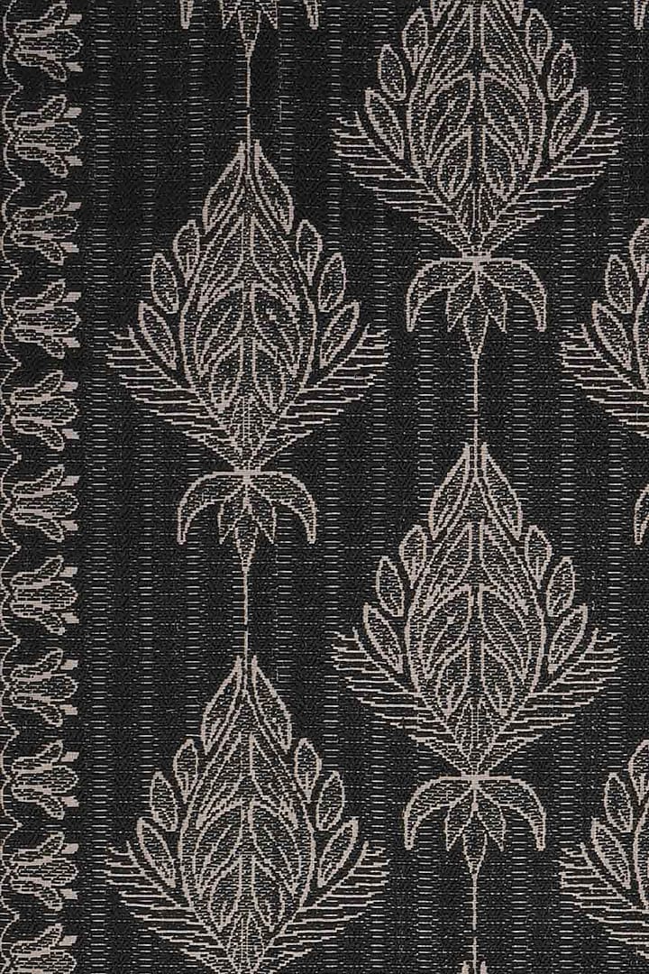 Black & Grey Sisal Floral Carpet by Neytt Homes at Pernia's Pop Up Shop