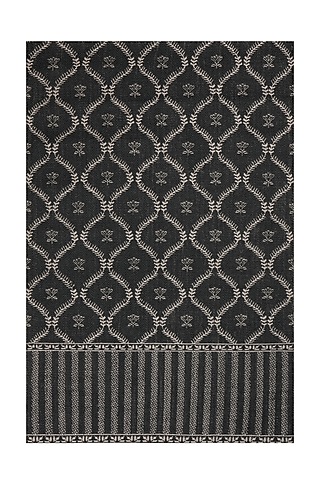 Black & Grey Sisal Floral Carpet by Neytt Homes