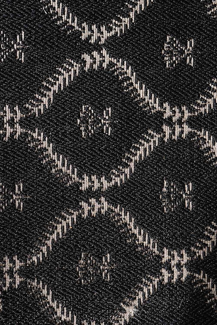Black & Grey Sisal Floral Carpet by Neytt Homes at Pernia's Pop Up Shop