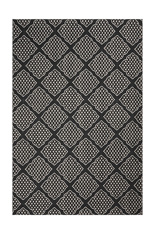 Black & Grey Sisal Chevron Carpet by Neytt Homes