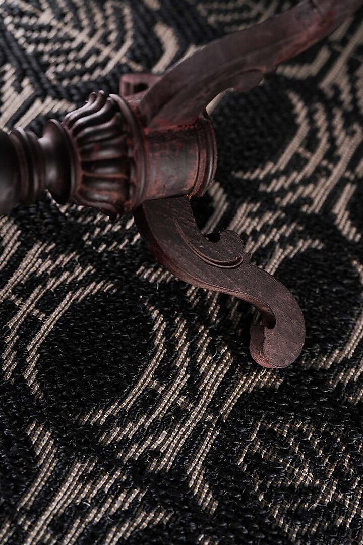 Black & Grey Sisal Chevron Carpet by Neytt Homes at Pernia's Pop Up Shop