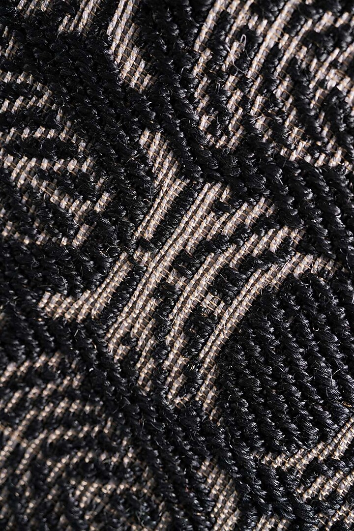 Black & Grey Sisal Chevron Carpet by Neytt Homes at Pernia's Pop Up Shop