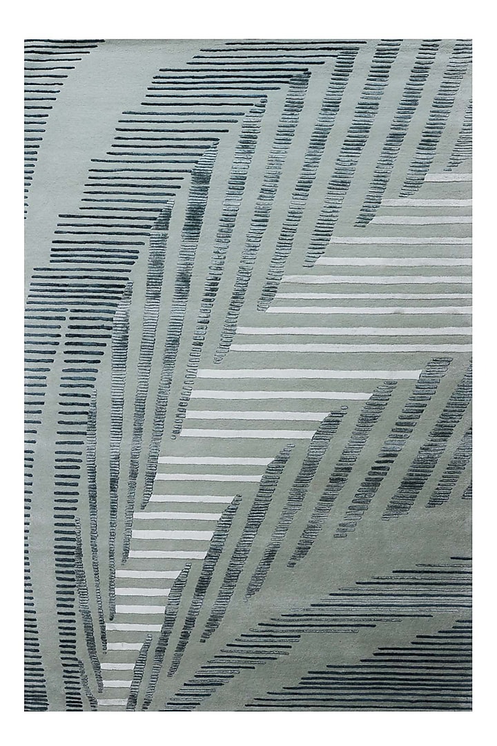Grey & Green Wool Rug by Neytt Homes at Pernia's Pop Up Shop