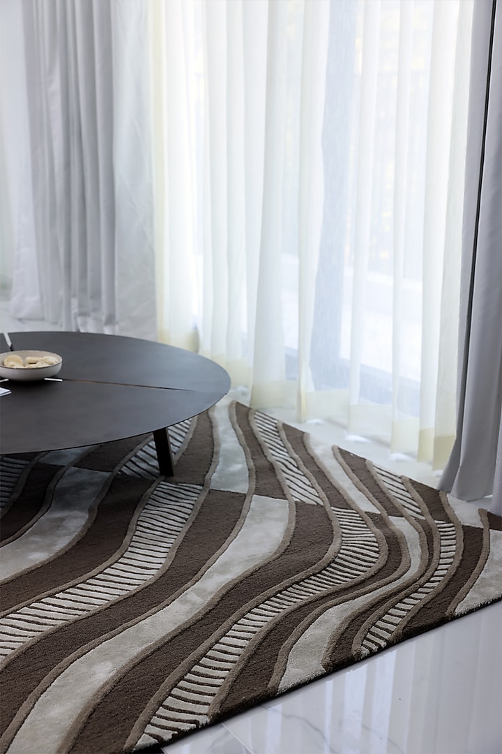 Multi-Colored Wool & Bamboo Silk Rug by Neytt Homes at Pernia's Pop Up Shop
