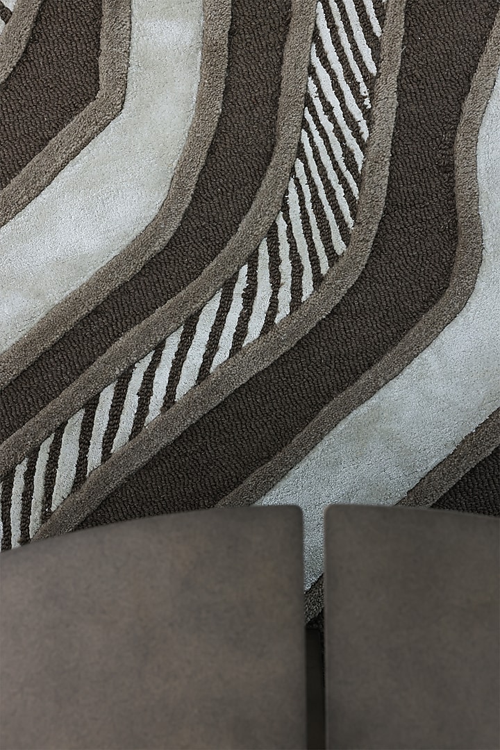 Multi-Colored Wool & Bamboo Silk Rug by Neytt Homes at Pernia's Pop Up Shop