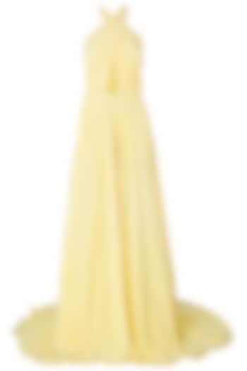 Yellow criss-cross cutout gown available only at Pernia's Pop Up Shop.