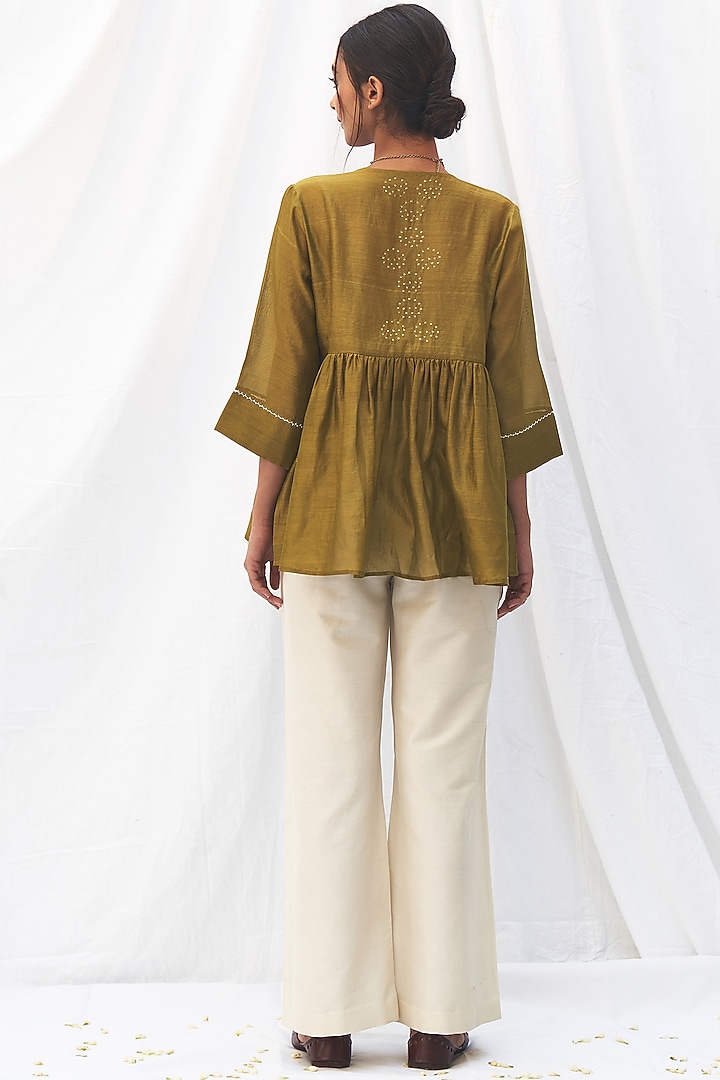 Elaichi Green Pants Set by The Label Nuska at Pernia's Pop Up Shop