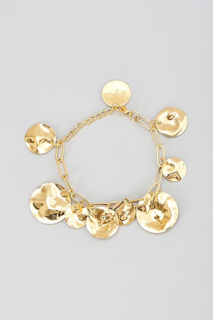 Gold Finish Link Chain Bracelet by Nyela