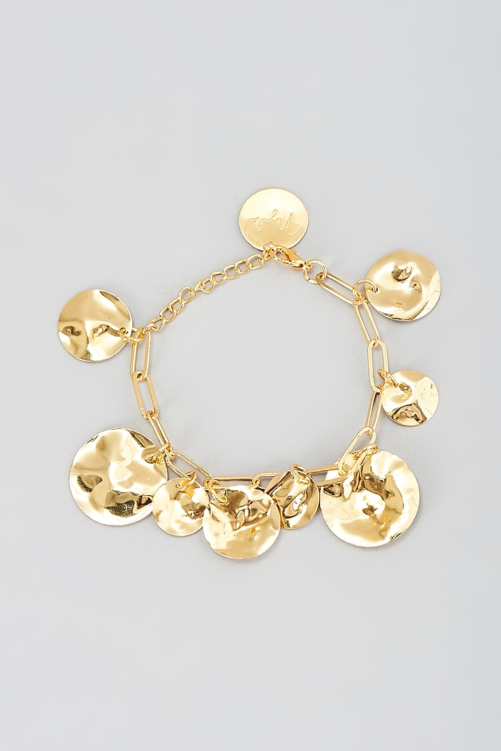 Gold Finish Link Chain Bracelet by Nyela at Pernia's Pop Up Shop