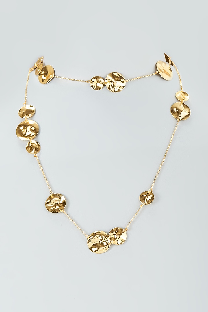 Gold Finish Long Necklace by Nyela at Pernia's Pop Up Shop