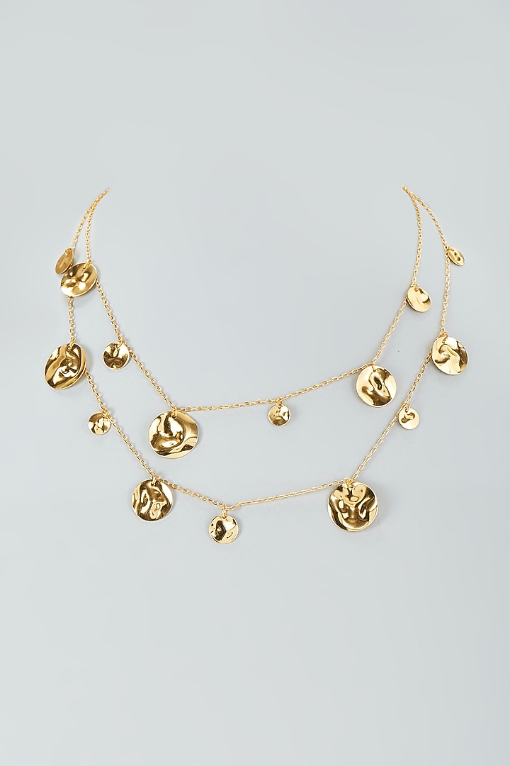 Gold Finish Layered Necklace by Nyela at Pernia's Pop Up Shop