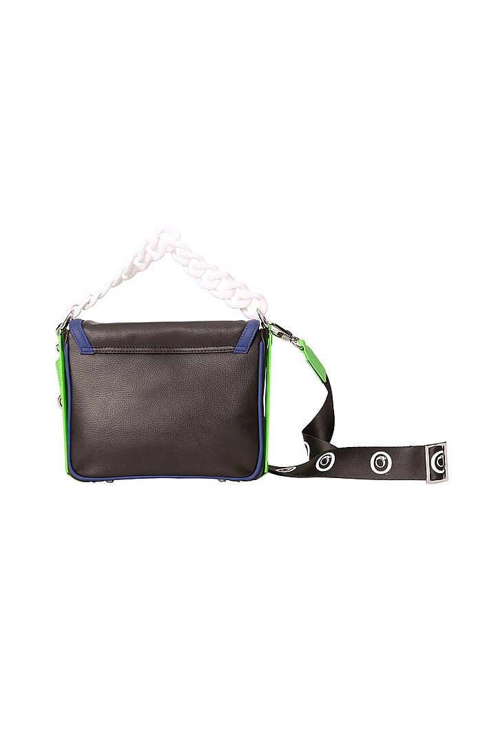 Black Vegan Leather Crossbody Bag