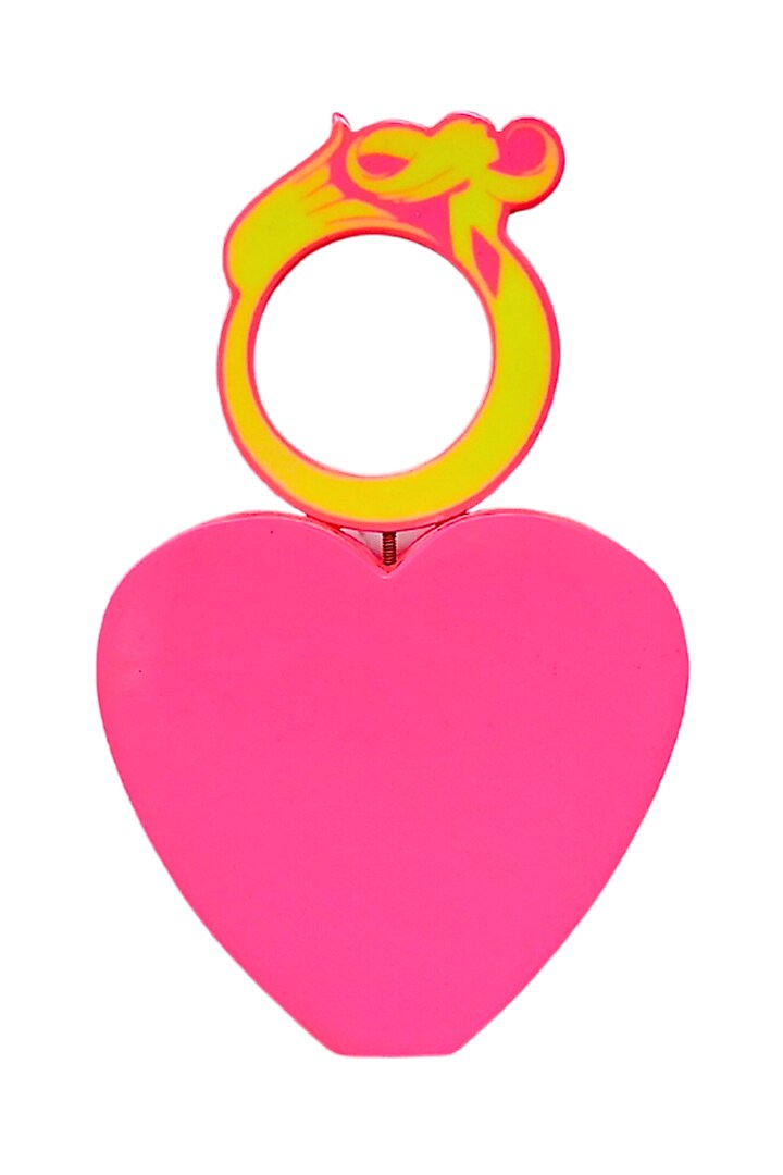 Pink Resin Heart Clutch by Oceana