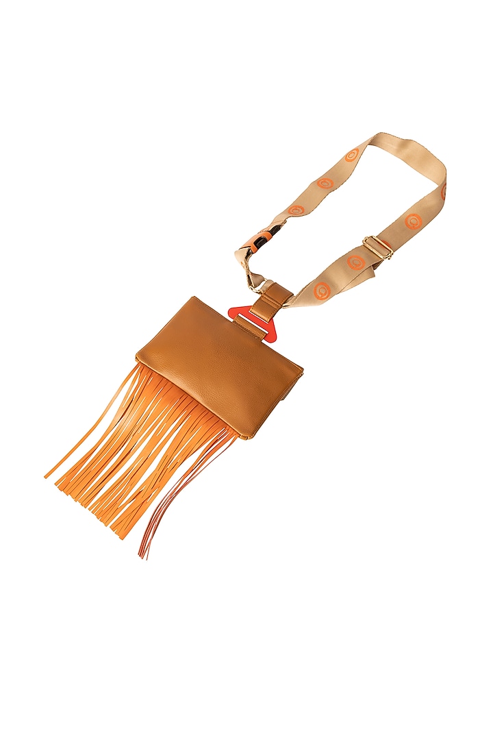 Brown Vegan Leather Waistbag by Oceana at Pernia's Pop Up Shop