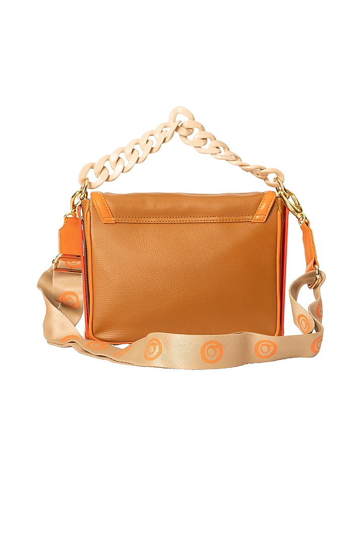 Brown Vegan Leather Crossbody Bag by Oceana at Pernia's Pop Up
