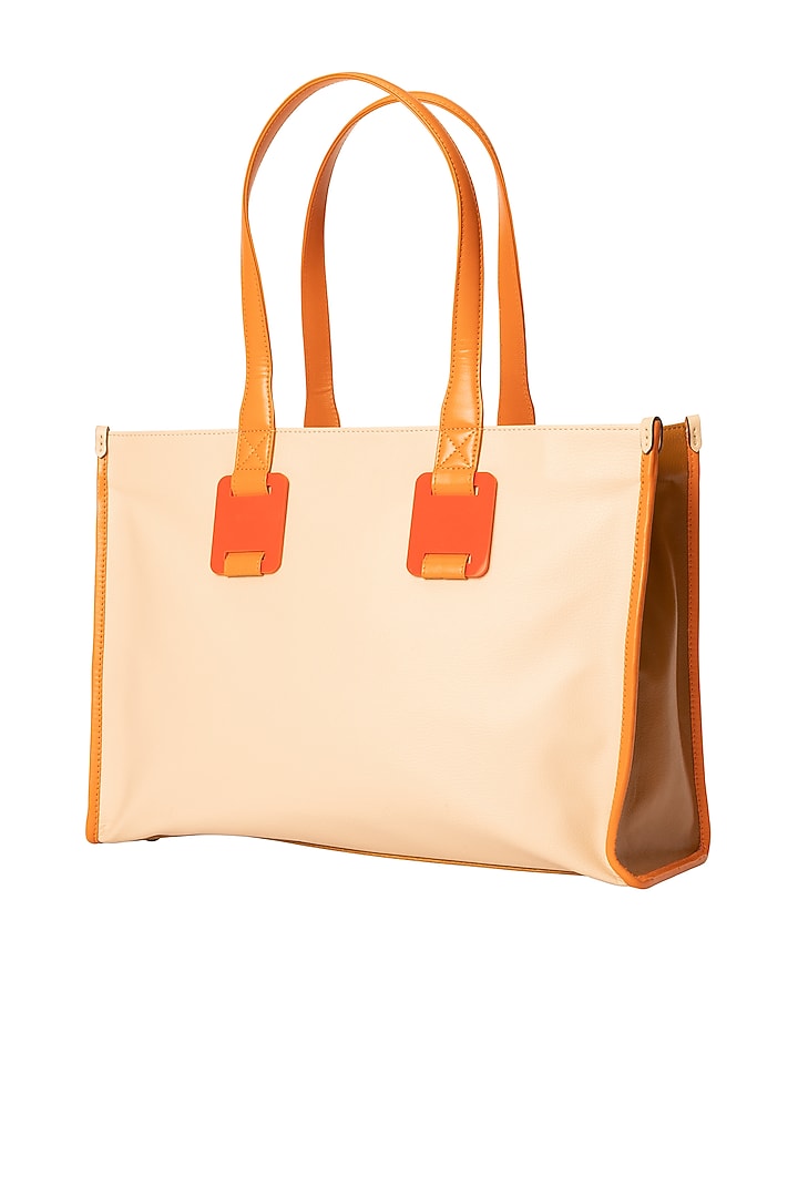 Brown Vegan Leather Tote Bag by Oceana at Pernia's Pop Up Shop