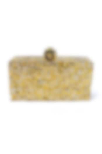 Gold Glitter Mini Clutch by Oceana