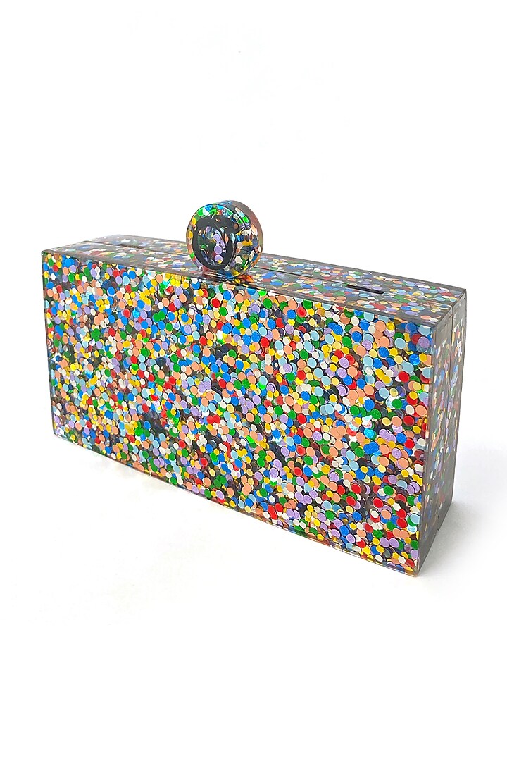 Multi-Colored Glitter Mini Clutch by Oceana at Pernia's Pop Up Shop