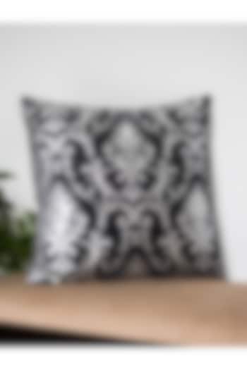 Grey & Silver Printed Cushion Covers (Set of 2) by Ode and Cleo