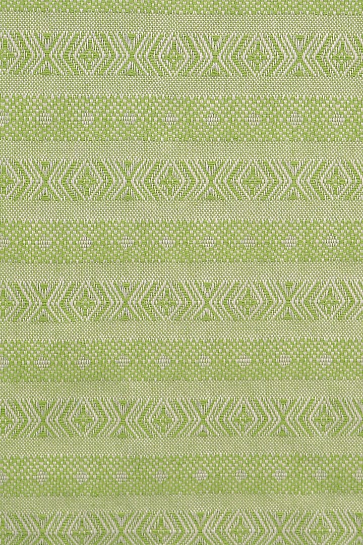 Green Cotton Printed Table Runner & Placemat Set by Ode and Cleo at Pernia's Pop Up Shop