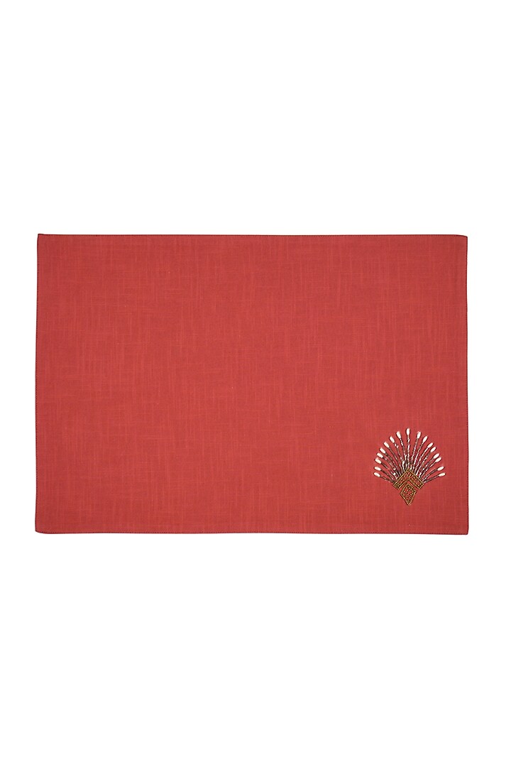 Bronze Cotton Mats and Runner Set by Ode And Cleo at Pernia's Pop Up Shop