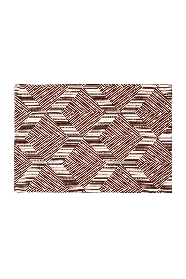 Orange Cotton Mats and Runner Set by Ode And Cleo at Pernia's Pop Up Shop
