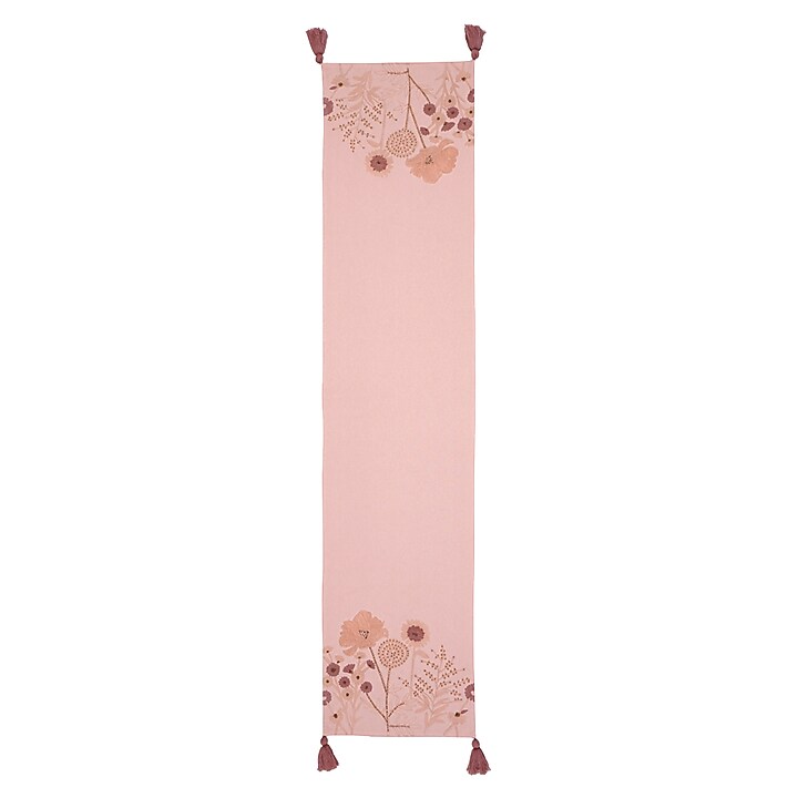 Pink Cotton Mats and Runner Set by Ode And Cleo at Pernia's Pop Up Shop