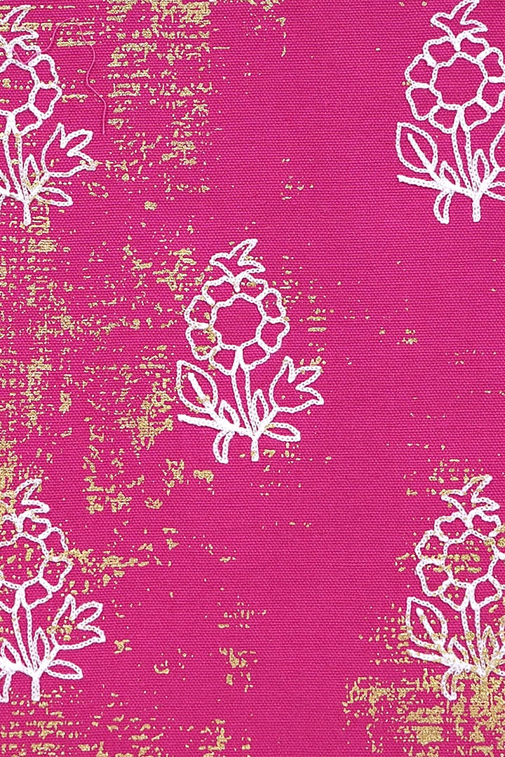 Pink Cotton Mats and Runner Set by Ode And Cleo at Pernia's Pop Up Shop