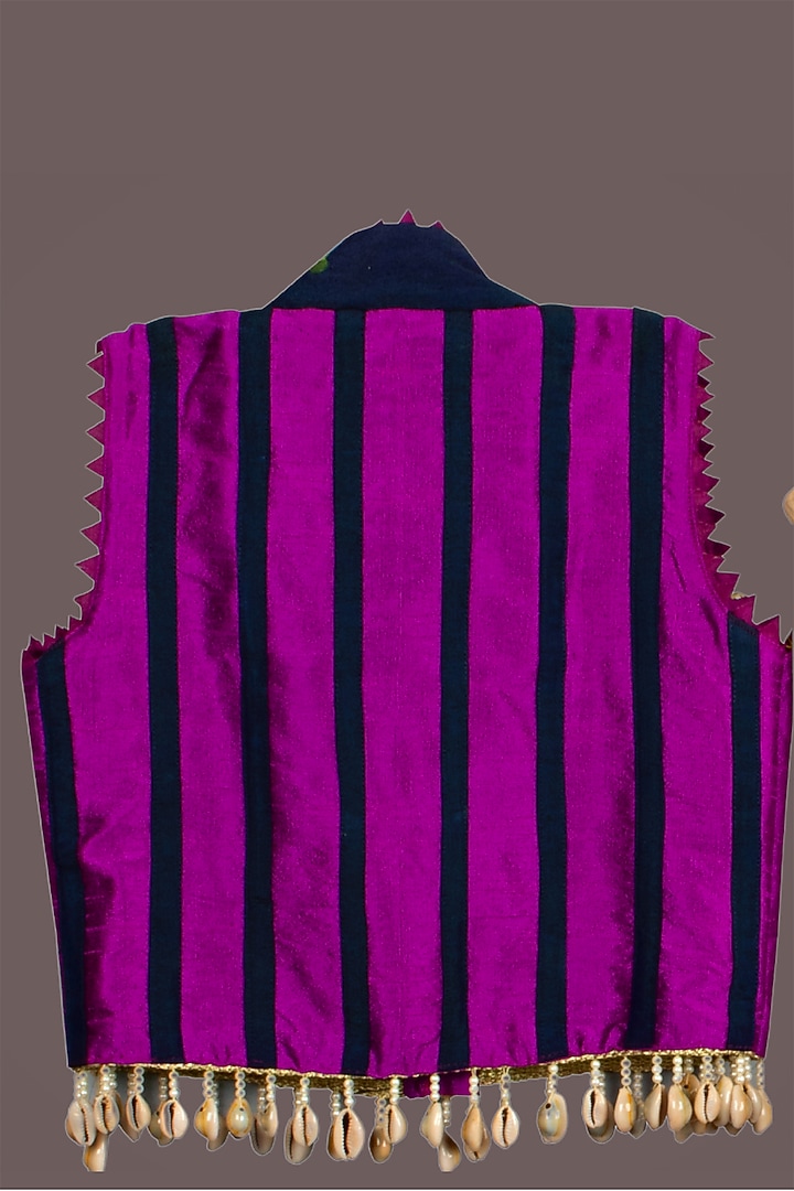 Onion Pink Embroidered Jacket Dress For Girls by Offspring Closet at Pernia's Pop Up Shop