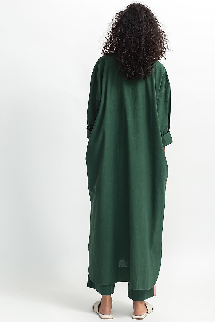 Green Printed Kurta Set by OFrida at Pernia's Pop Up Shop