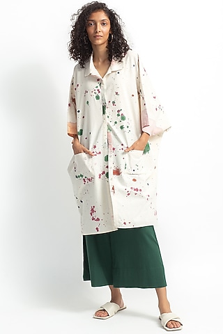 Multi Colored Hand Painted Kurta Set by OFrida
