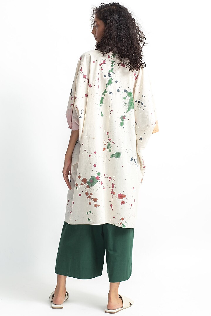 Multi Colored Hand Painted Kurta Set by OFrida at Pernia's Pop Up Shop