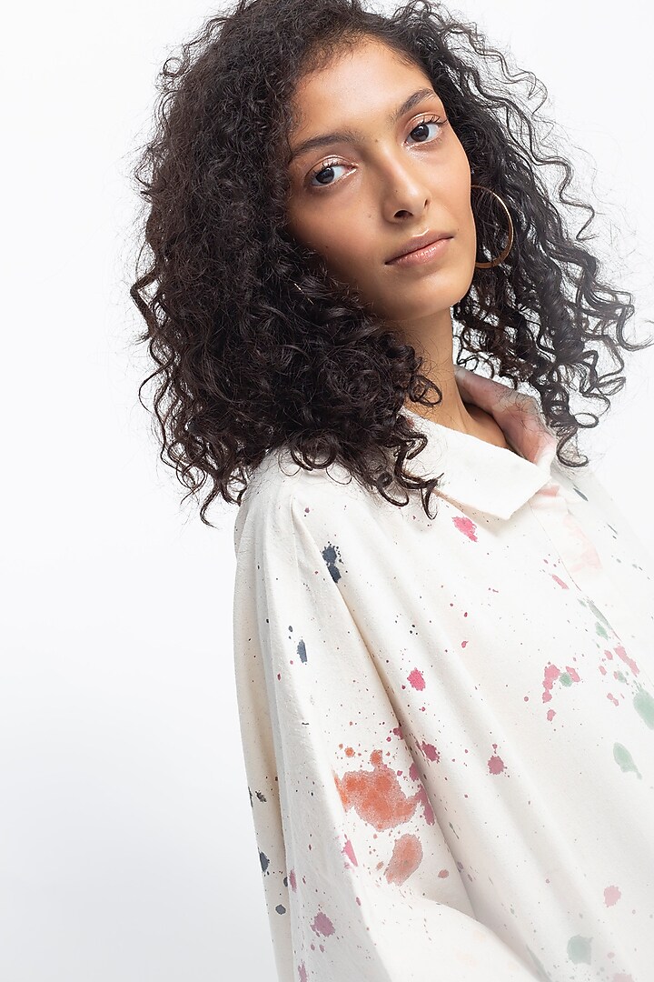 Multi Colored Hand Painted Kurta Set by OFrida at Pernia's Pop Up Shop