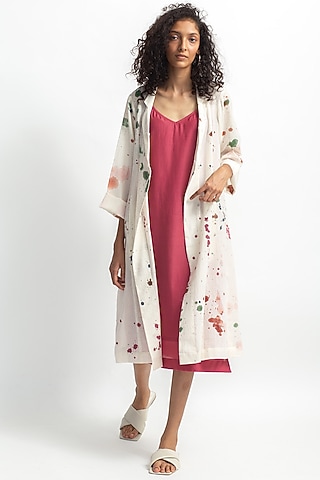 Multi Colored Hand Painted Jacket Set by OFrida