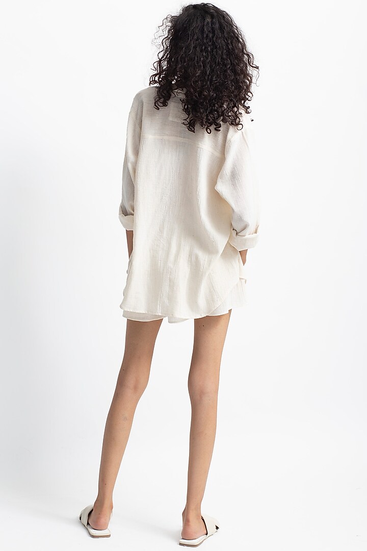 White Embroidered Pant Set by OFrida at Pernia's Pop Up Shop