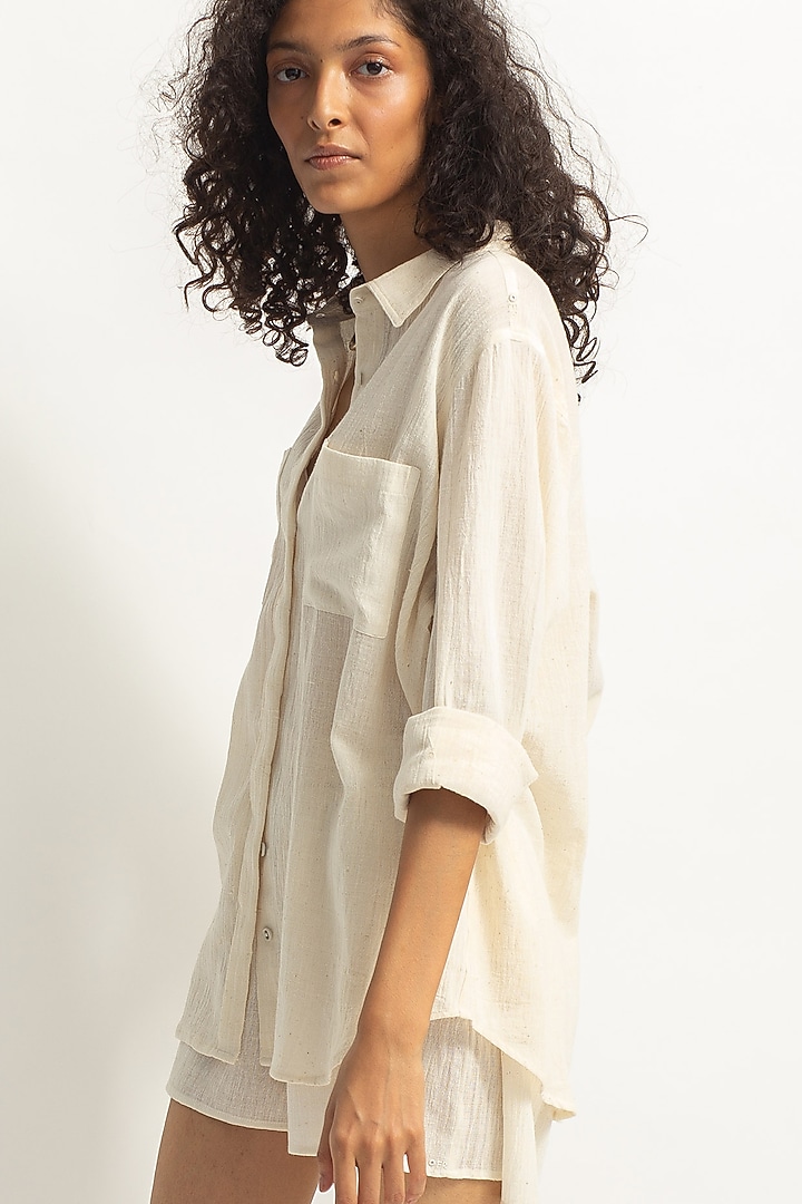 White Embroidered Pant Set by OFrida at Pernia's Pop Up Shop