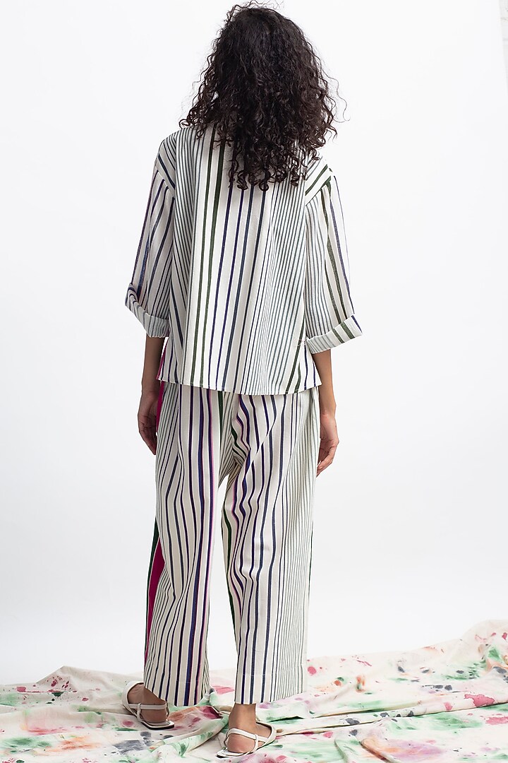 Multi Colored Printed Pant Set by OFrida at Pernia's Pop Up Shop