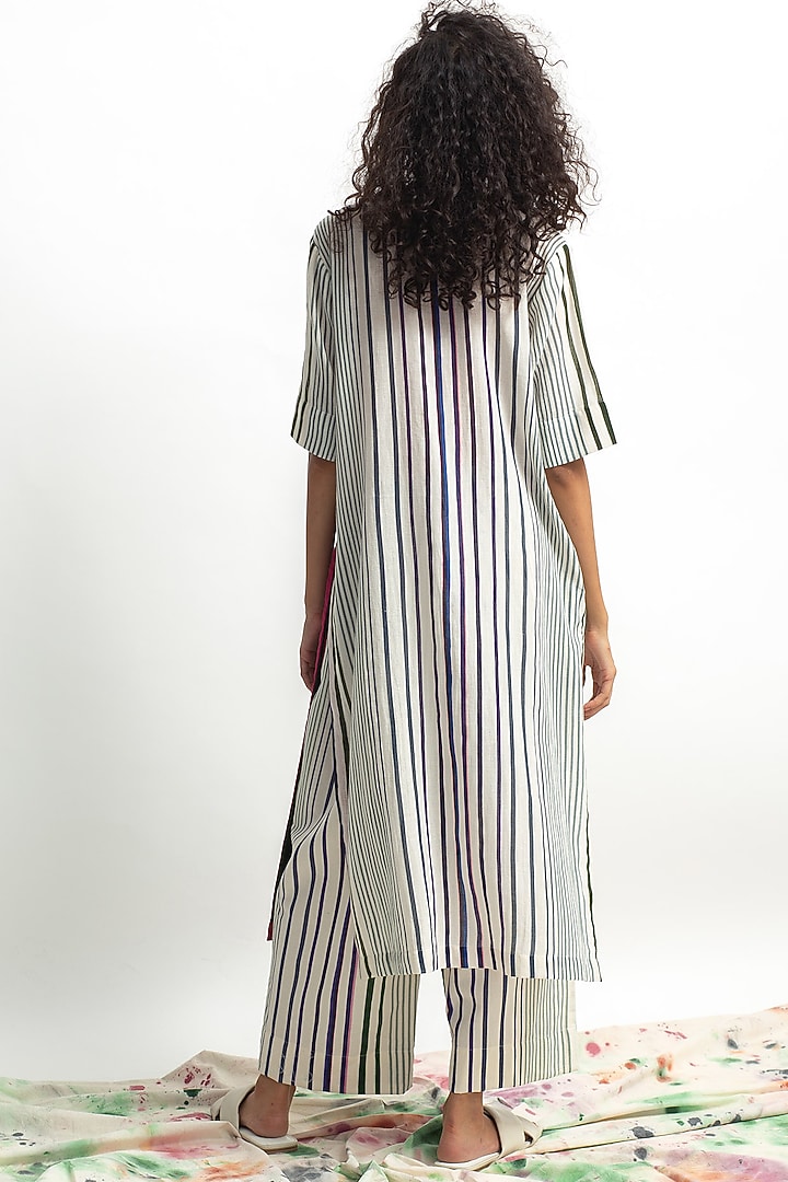 Multi Colored Printed Kurta Set by OFrida at Pernia's Pop Up Shop